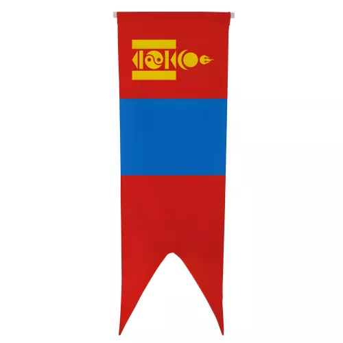 Oriflamme Mongolie verticale en maille polyester