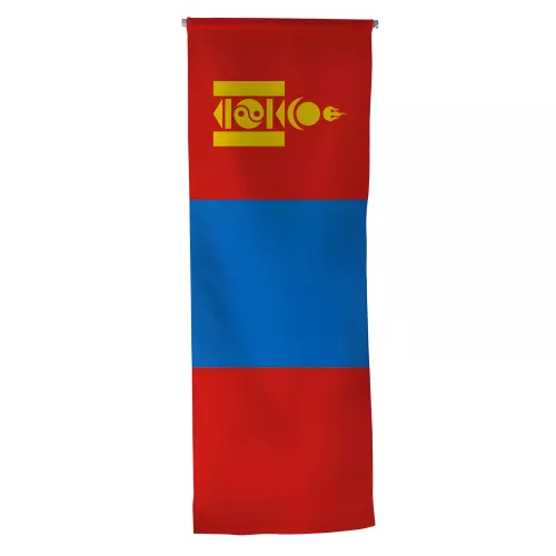 Oriflamme Mongolie verticale en maille polyester