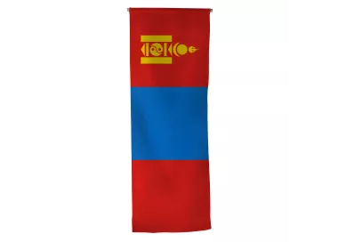 Oriflamme Mongolie verticale en maille polyester