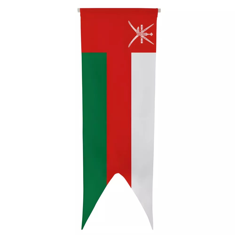 Oriflamme Oman en maille polyester avec traverse Oriflamme Oman en maille polyester avec traverse