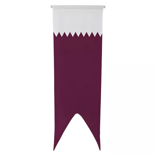 Oriflamme Qatar en maille polyester avec traverse