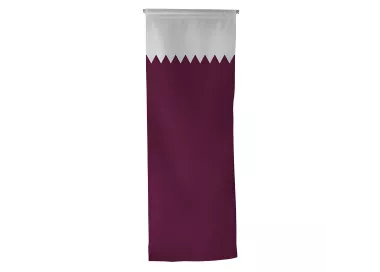 Oriflamme Qatar en maille polyester avec traverse
