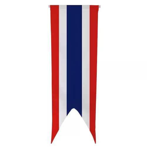 Oriflamme Thaïlande en maille polyester avec traverse