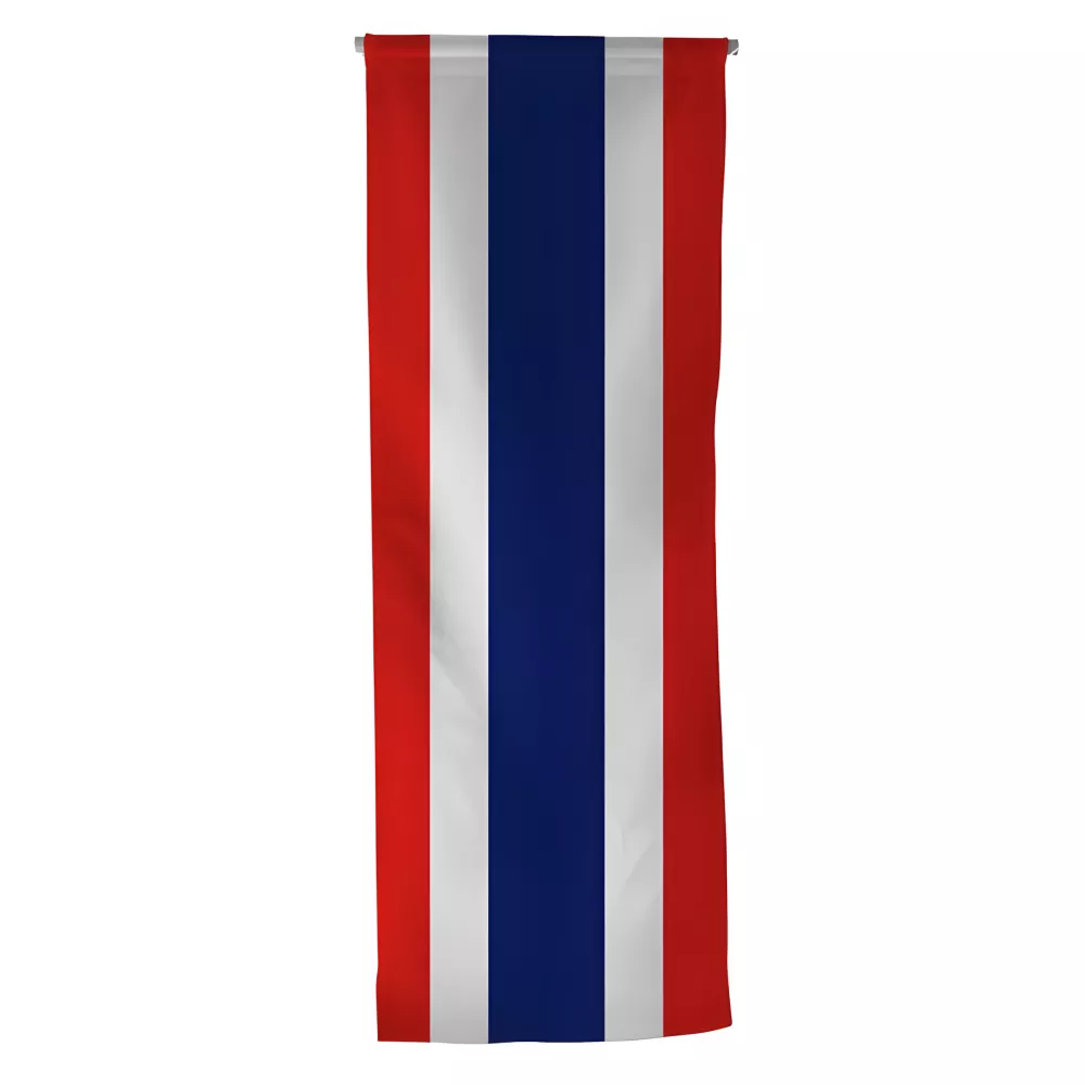 Oriflamme Thaïlande en maille polyester avec traverse