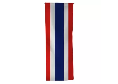 Oriflamme Thaïlande en maille polyester avec traverse