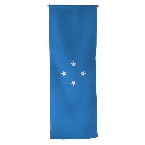Oriflamme Micronésie en maille polyester avec traverse