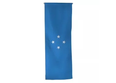 Oriflamme Micronésie en maille polyester avec traverse