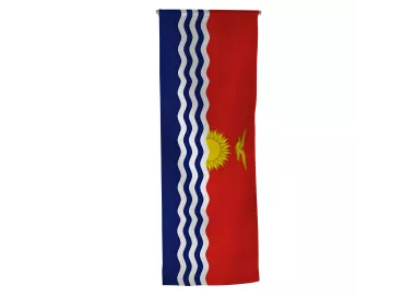 Oriflamme Kiribati en maille polyester avec traverse