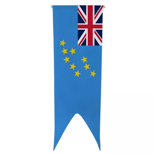 Oriflamme Tuvalu en maille polyester avec traverse