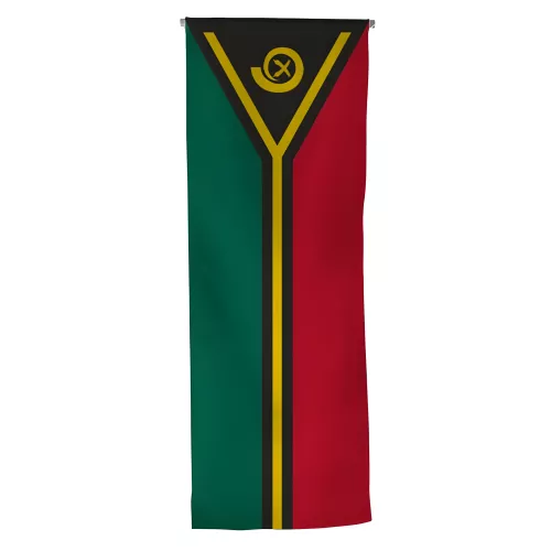 Oriflamme Vanuatu en maille polyester avec traverse bois