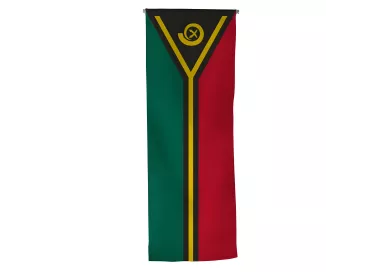 Oriflamme Vanuatu en maille polyester avec traverse bois