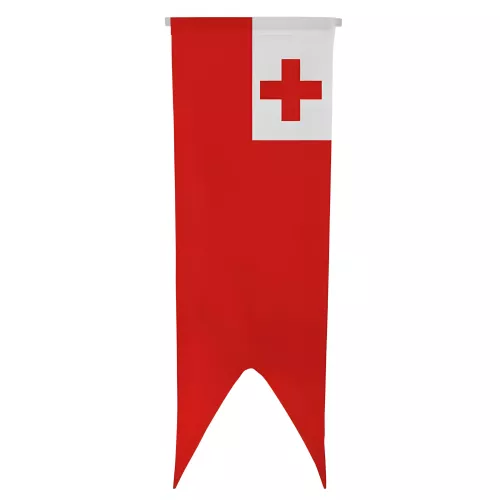 Oriflamme Tonga en maille polyester avec traverse bois