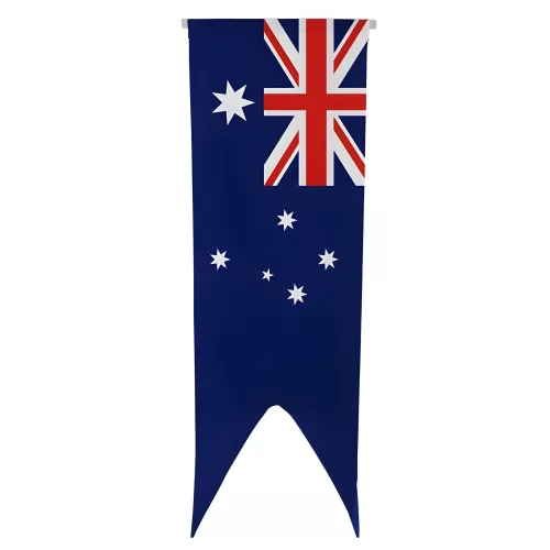 Oriflamme Australie en maille polyester avec traverse bois