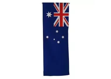 Oriflamme Australie en maille polyester avec traverse bois