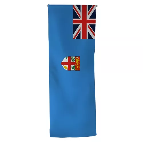 Oriflamme Îles Fidji en maille polyester avec traverse