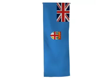 Oriflamme Îles Fidji en maille polyester avec traverse