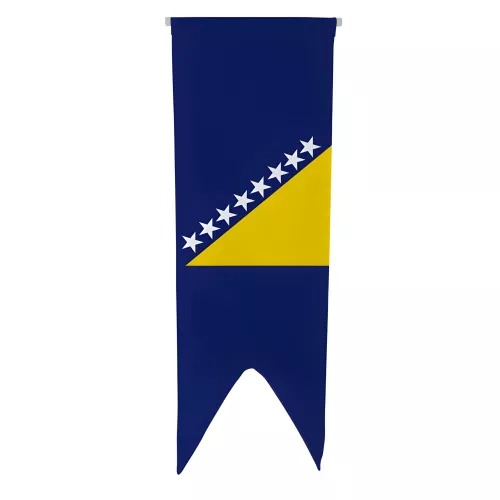 Oriflamme Bosnie-Herzégovine en maille polyester