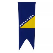 Oriflamme Bosnie-Herzégovine en maille polyester