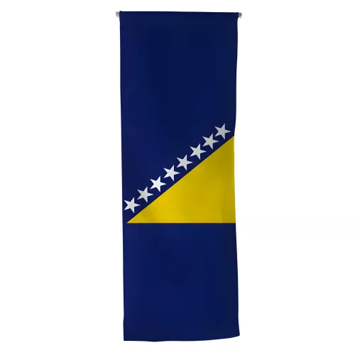Oriflamme Bosnie-Herzégovine en maille polyester