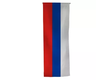 Oriflamme Russie en maille polyester avec traverse