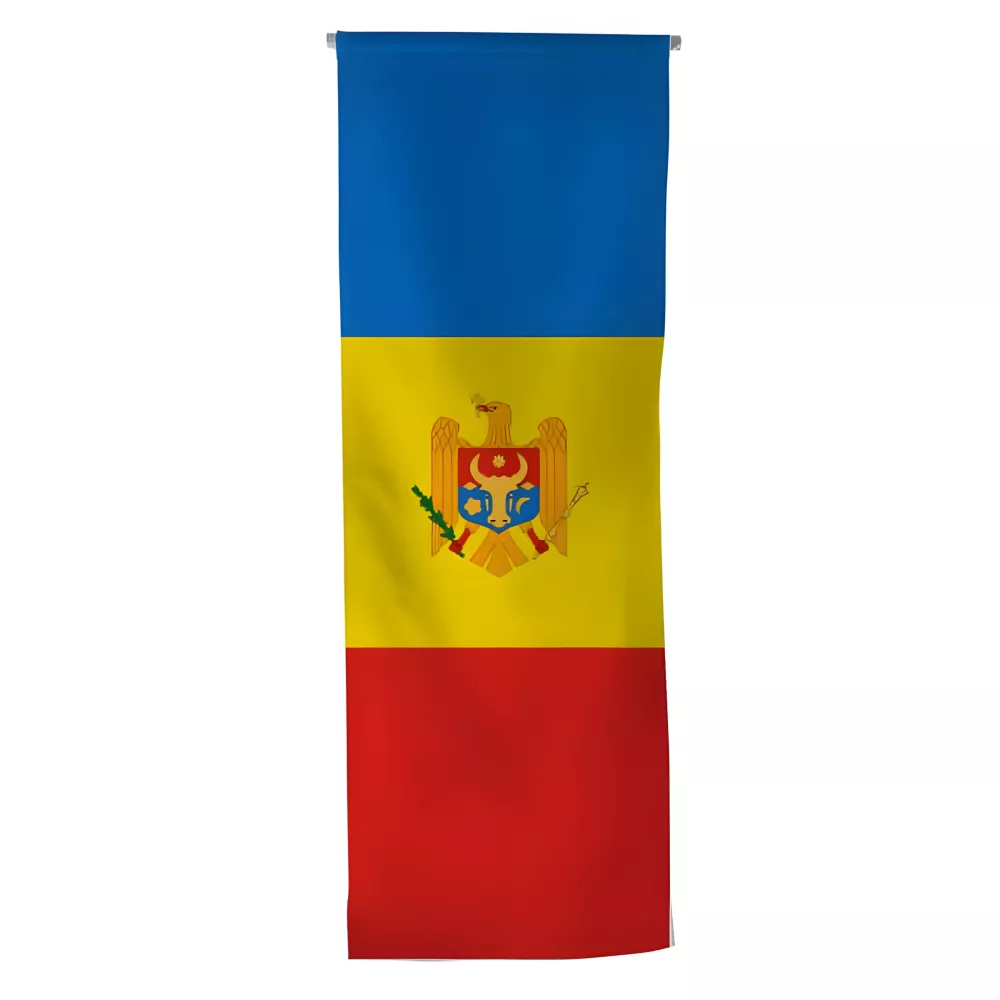 Oriflamme Moldavie en maille polyester grand vent Oriflamme Moldavie en maille polyester grand vent
