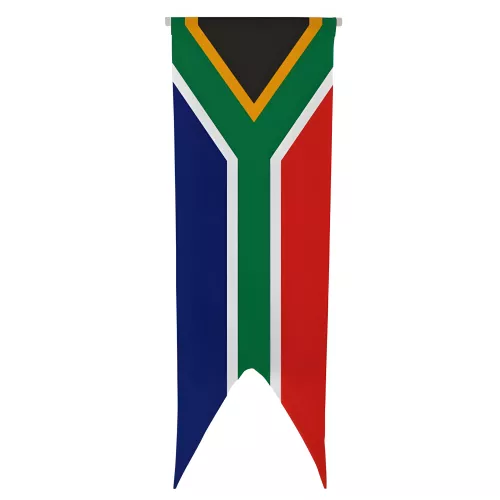 Oriflamme Afrique du Sud en maille polyester