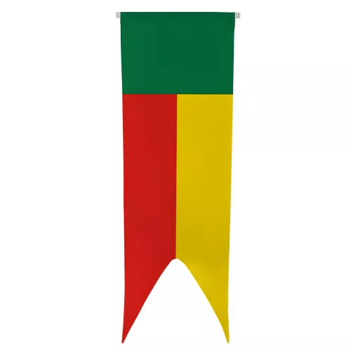 Oriflamme Bénin en maille polyester avec traverse