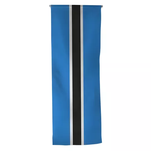 Oriflamme Botswana en maille polyester avec traverse bois