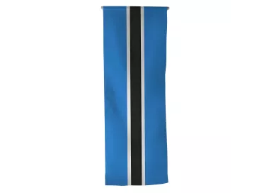 Oriflamme Botswana en maille polyester avec traverse bois
