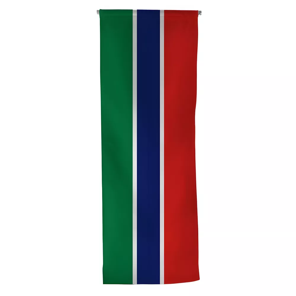 Oriflamme Gambie en maille polyester avec traverse