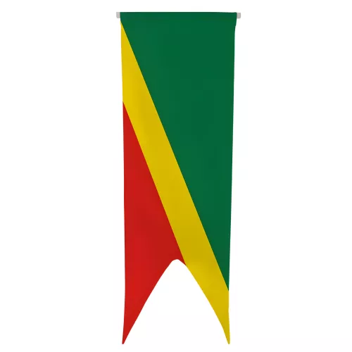 Oriflamme Congo Brazzaville en maille polyester 115 g/m²