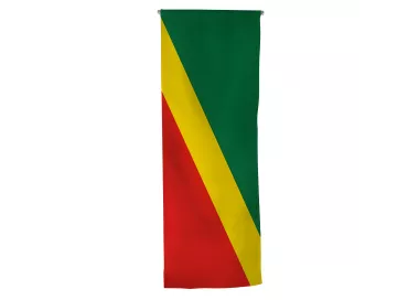 Oriflamme Congo Brazzaville en maille polyester 115 g/m²
