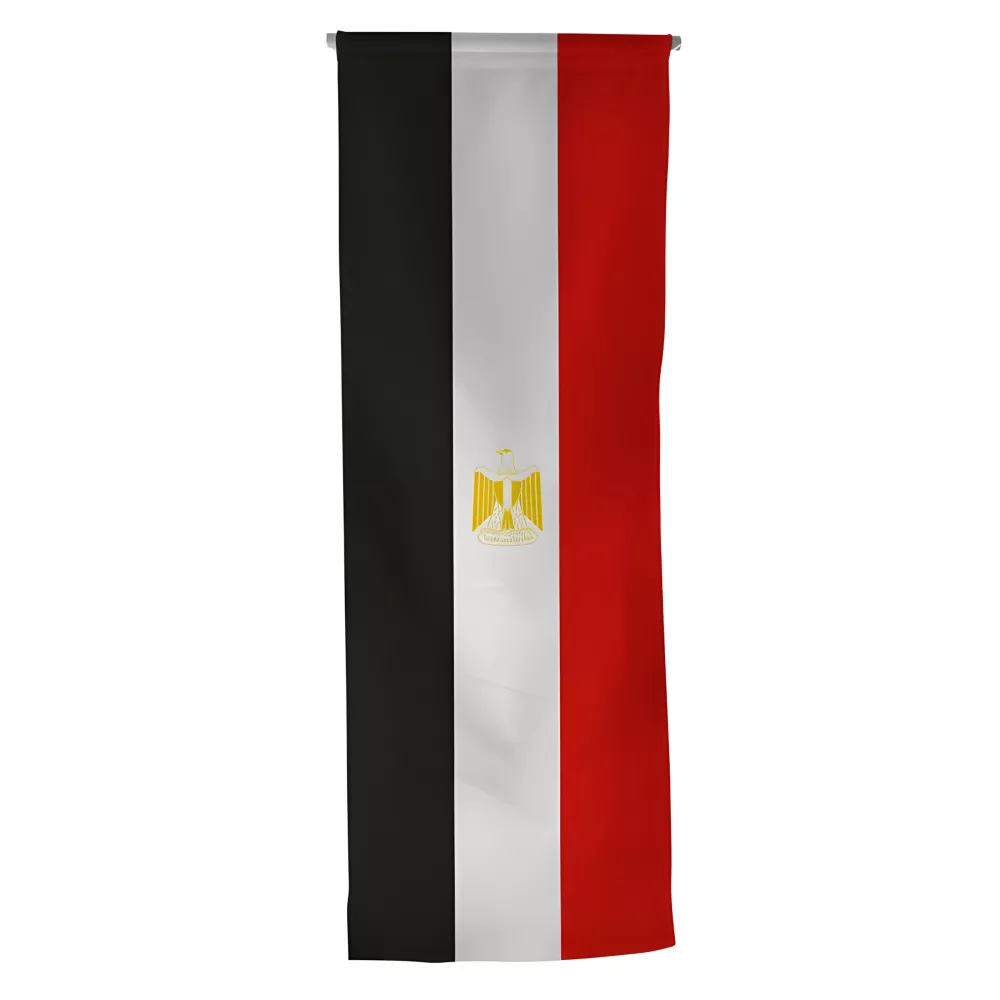 Oriflamme Egypte en maille polyester avec traverse Oriflamme Egypte en maille polyester avec traverse