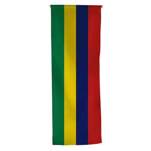 Oriflamme Île Maurice en maille polyester 115 g/m² Oriflamme Île Maurice en maille polyester 115 g/m²