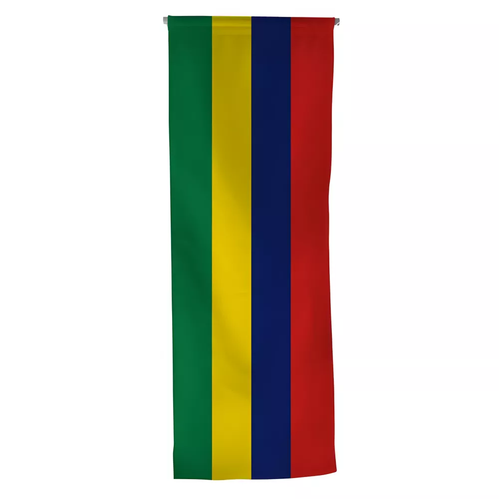 Oriflamme Île Maurice en maille polyester 115 g/m² Oriflamme Île Maurice en maille polyester 115 g/m²
