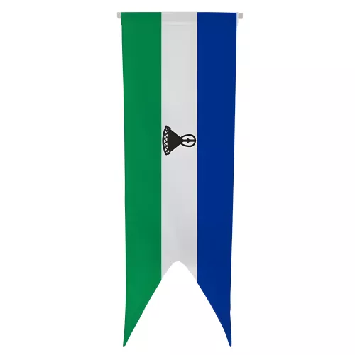 Oriflamme de Lesotho en maille polyester 115 g/m²