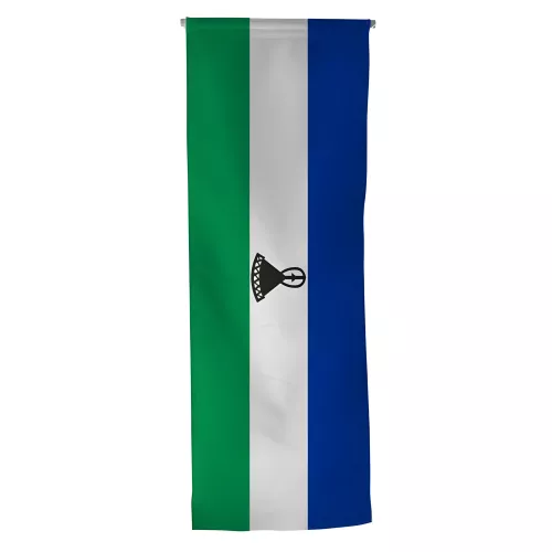 Oriflamme de Lesotho en maille polyester 115 g/m²