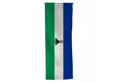Oriflamme de Lesotho en maille polyester 115 g/m²