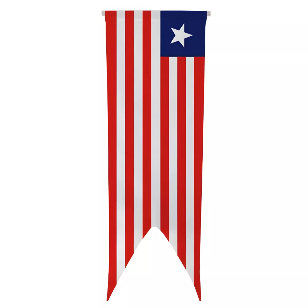 Oriflamme Liberia en maille polyester avec traverse