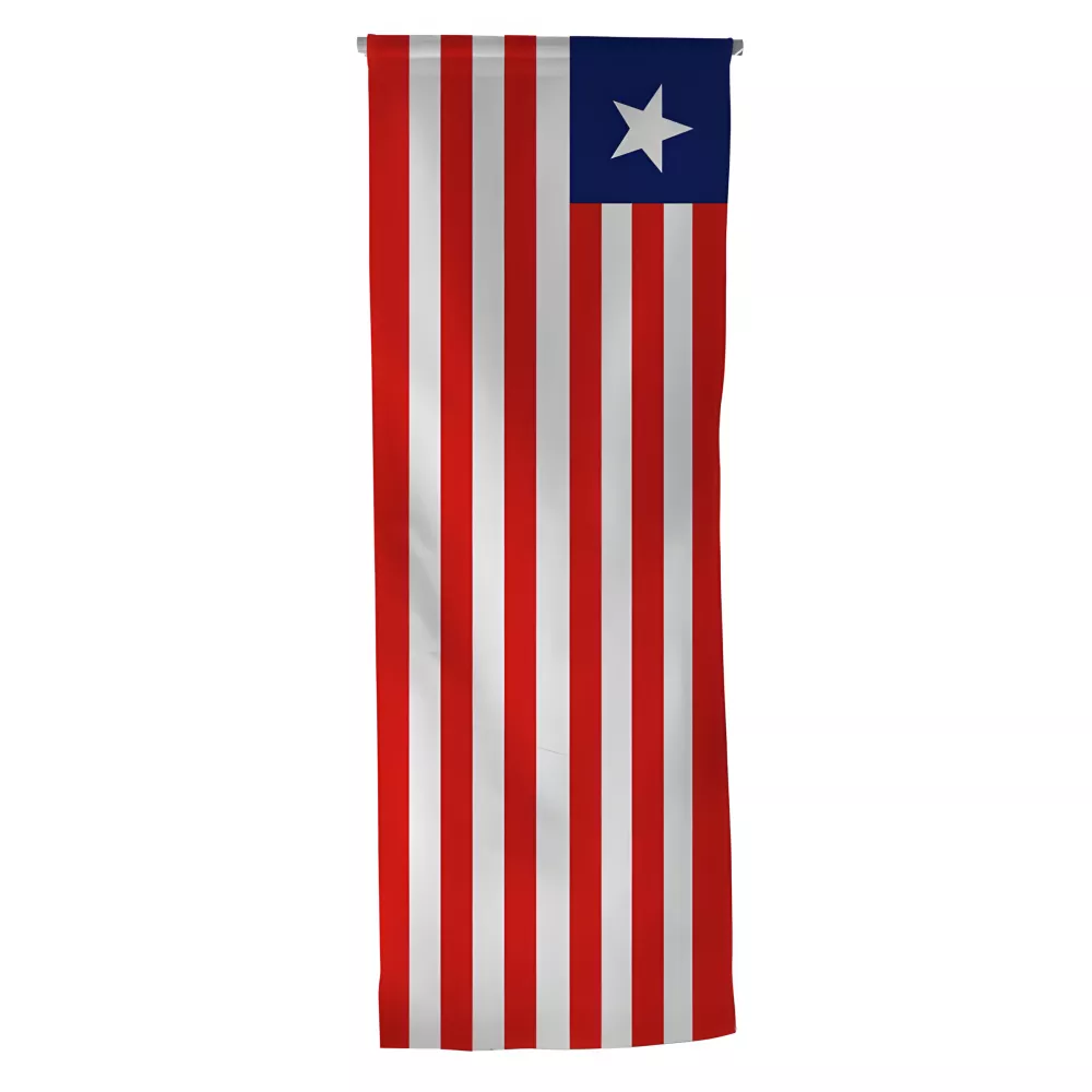 Oriflamme Liberia en maille polyester avec traverse Oriflamme Liberia en maille polyester avec traverse