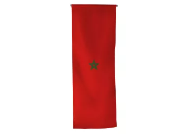 Oriflamme Maroc en maille polyester avec traverse