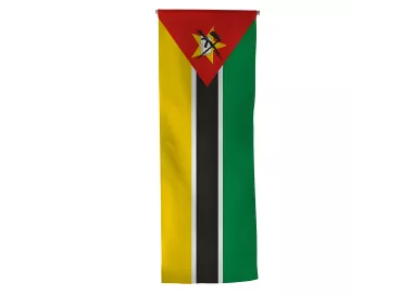 Oriflamme Mozambique en maille polyester avec traverse