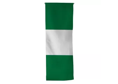 Oriflamme Nigeria en maille polyester avec traverse bois