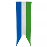Oriflamme Sierra Leone en maille polyester avec traverse