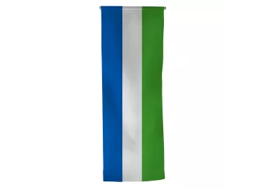 Oriflamme Sierra Leone en maille polyester avec traverse