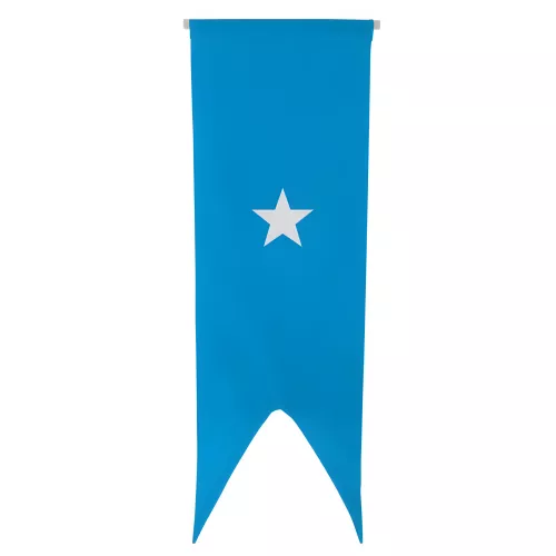 Oriflamme Somalie en maille polyester avec traverse