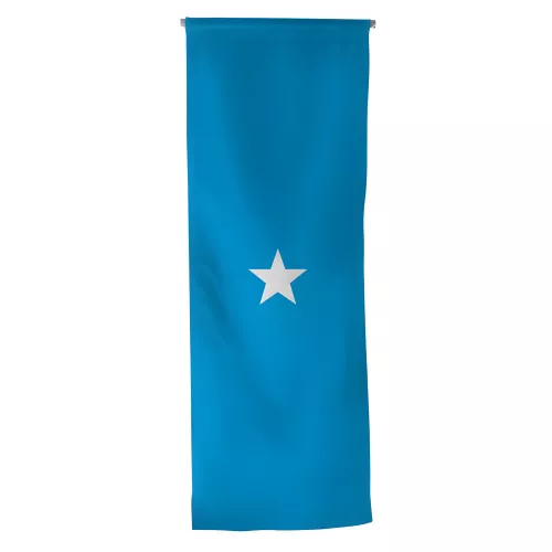 Oriflamme Somalie en maille polyester avec traverse