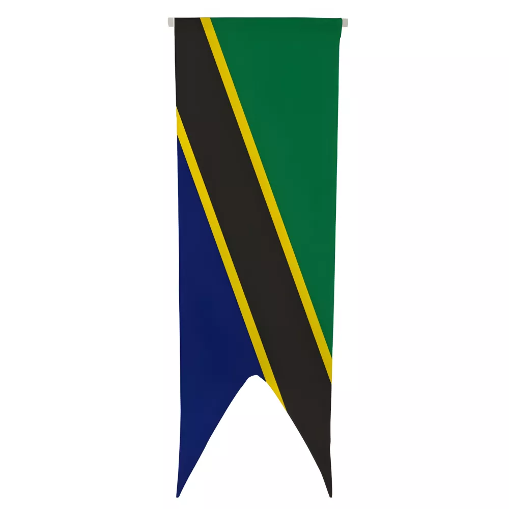 Oriflamme Tanzanie en maille polyester avec traverse