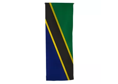 Oriflamme Tanzanie en maille polyester avec traverse