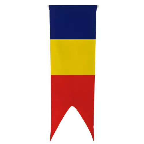 Oriflamme Tchad en maille polyester avec traverse